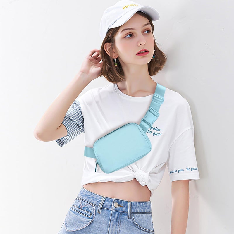 Gitus Belt Bag Fanny Pack Crossbody Bags for Women Fashion Waist Packs with Adjustable Strap Gifts for Women Men Teen Girls (Icing Blue) - Image 2